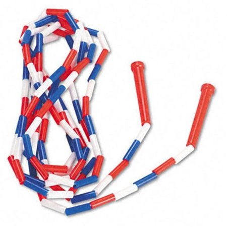 PERFECTPITCH Segmented Plastic Jump Rope  16-ft.  Red/Blue/White PE40597